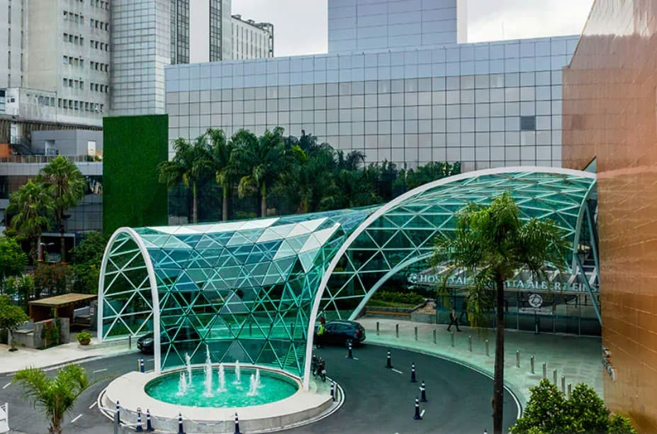 Edificação da obra Hospital Albert Einstein