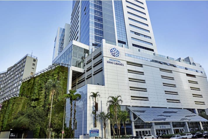 Edificação da obra Hospital Sírio-Libanês